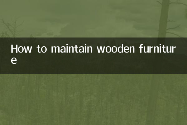 Como fazer a manutenção de móveis de madeira