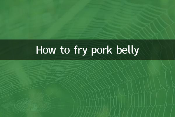 How to fry pork belly