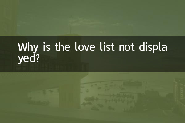 Why is the love list not displayed?