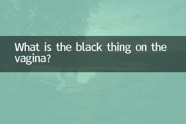 Cos'è quella cosa nera sulla vagina?