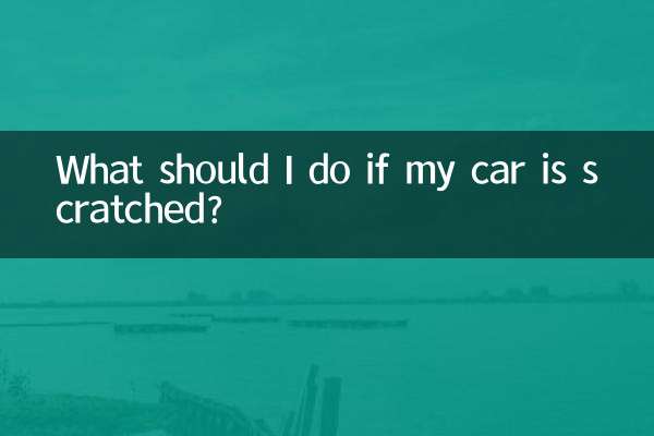 اگر میری کار کھرچ گئی ہے تو مجھے کیا کرنا چاہئے؟