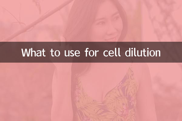 O que usar para diluição celular