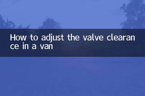 ایک وین میں والو کلیئرنس کو ایڈجسٹ کرنے کا طریقہ