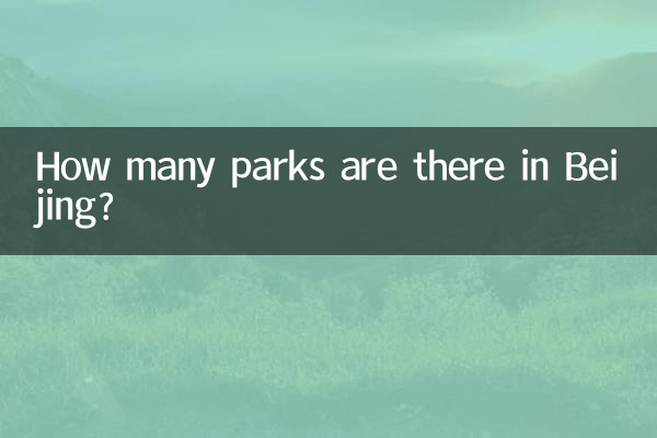 北京には公園がいくつありますか?