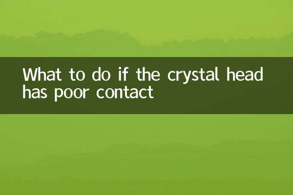 O que fazer se a cabeça do cristal tiver mau contato