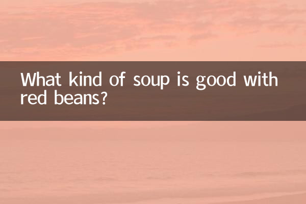 ¿Qué tipo de sopa va bien con frijoles rojos?