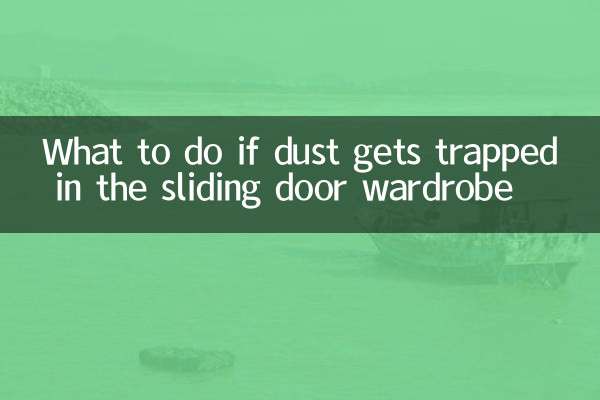کیا کریں اگر سلائیڈنگ دروازے کی الماری میں دھول پھنس جائے
