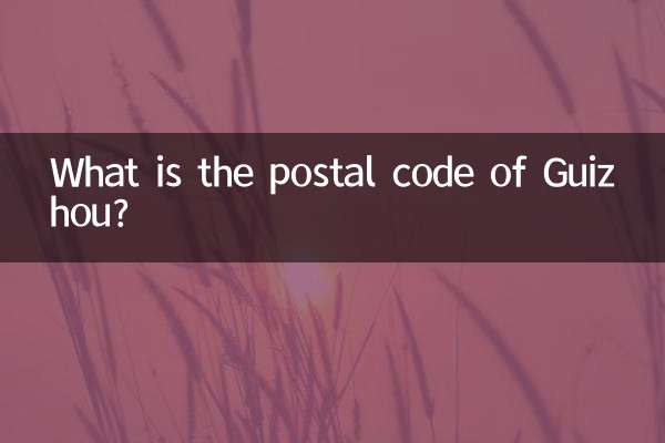 ¿Cuál es el código postal de Guizhou?