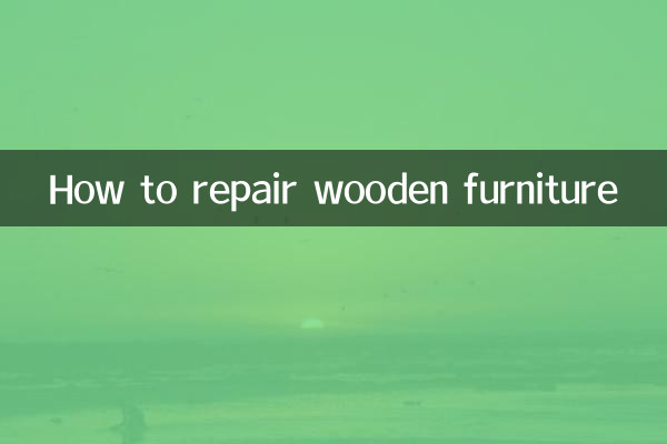 목재 가구를 수리하는 방법