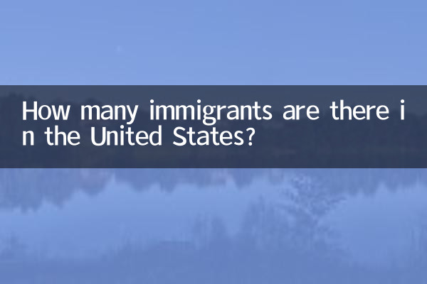 How many immigrants are there in the United States?