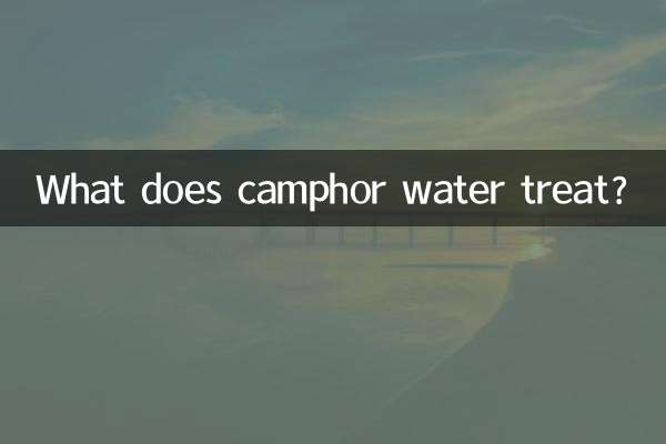 Cosa tratta l'acqua di canfora?