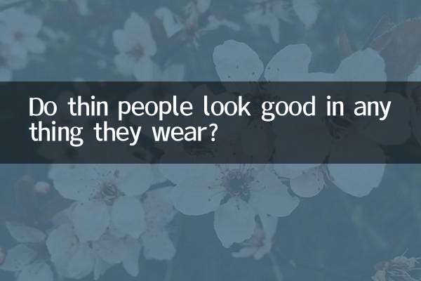 Хорошо ли худые люди выглядят во всем, что они носят?