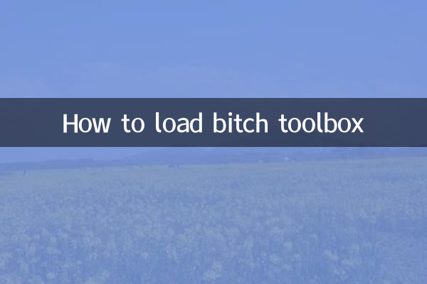 How to load bitch toolbox