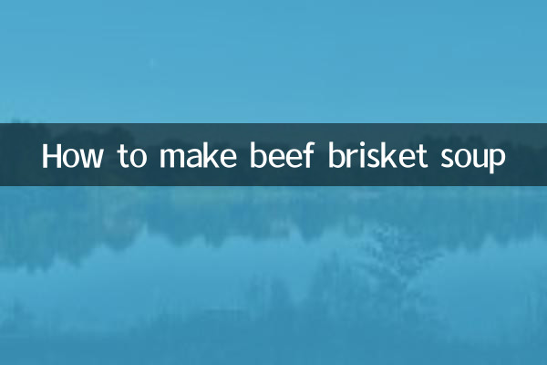 Как приготовить суп из говяжьей грудинки