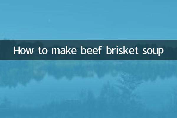 Как приготовить суп из говяжьей грудинки