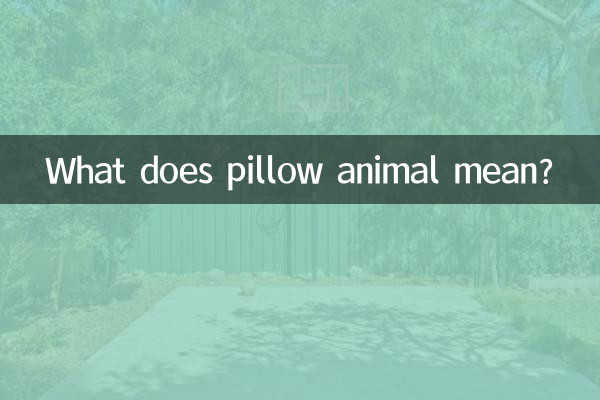 What does pillow animal mean?
