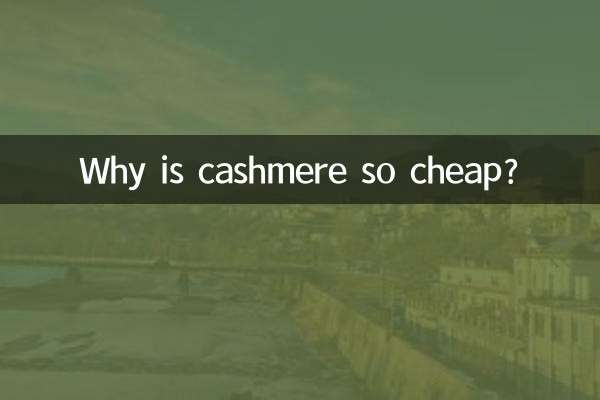 لماذا الكشمير رخيص جدًا؟