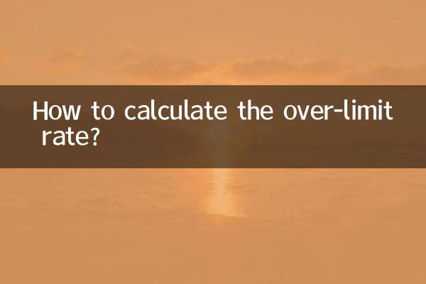 Как рассчитать процент превышения лимита?