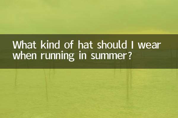 ¿Qué tipo de gorro debo usar cuando corro en verano?