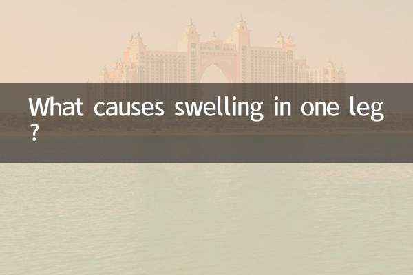 What causes swelling in one leg?