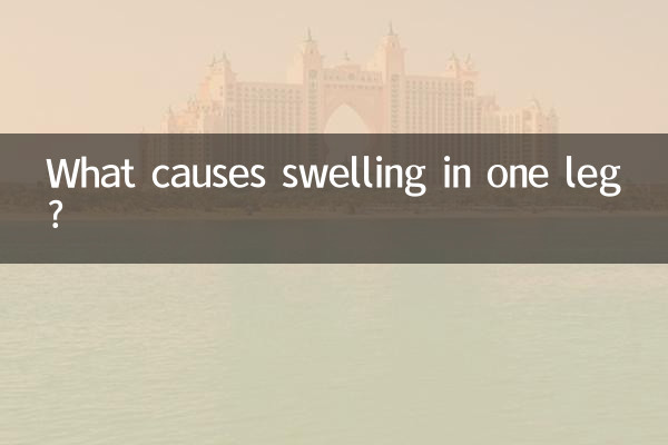 What causes swelling in one leg?