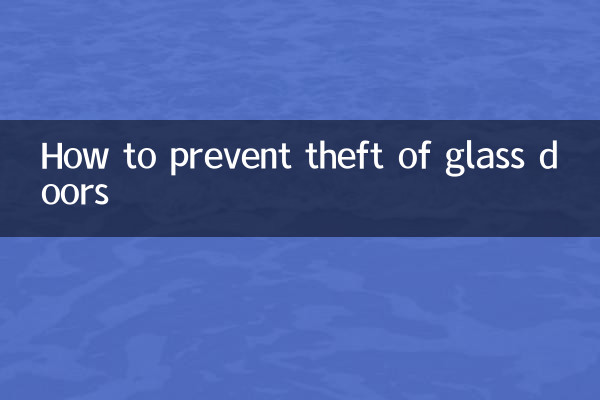 玻璃门怎么防盗