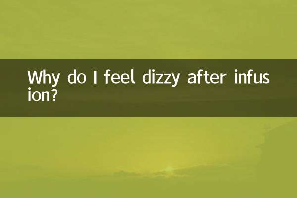 Почему после инфузии кружится голова?