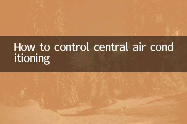 So steuern Sie eine zentrale Klimaanlage
