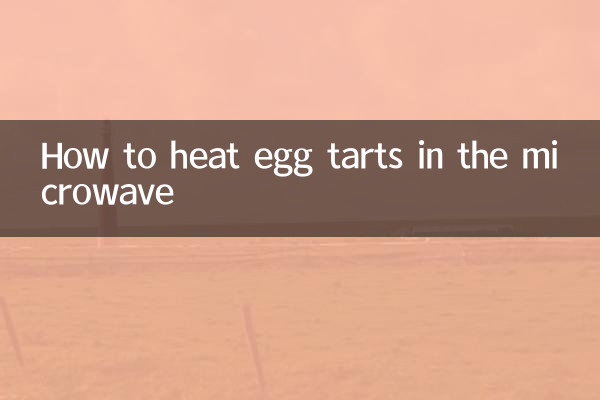 Como aquecer tortas de ovo no microondas