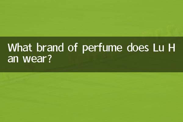 Che marca di profumo indossa Lu Han?