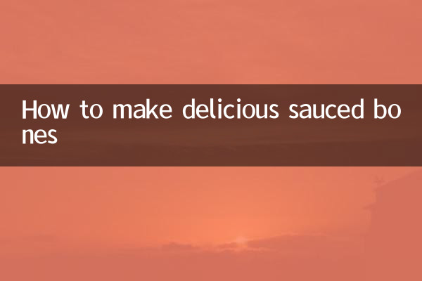 How to make delicious sauced bones