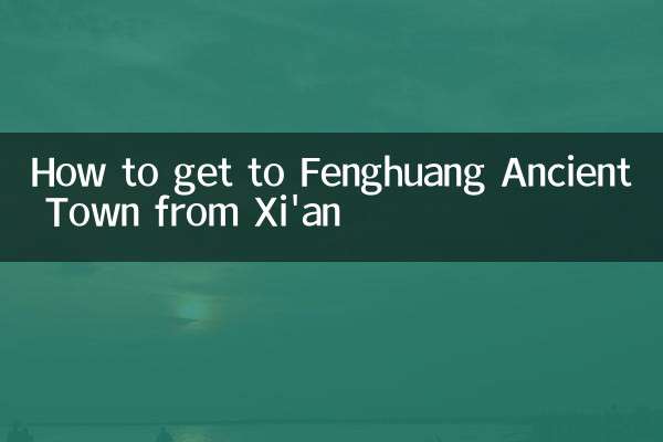জিয়ান থেকে ফেনহুয়াং প্রাচীন শহরে কীভাবে যাবেন