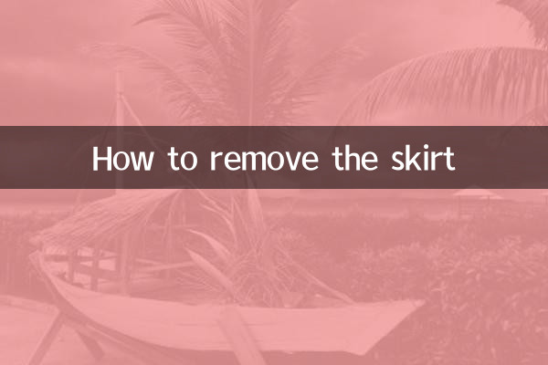 Como tirar a saia