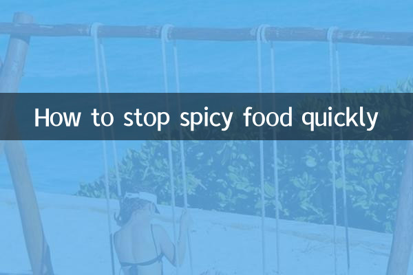 Como parar de comer comida picante rapidamente