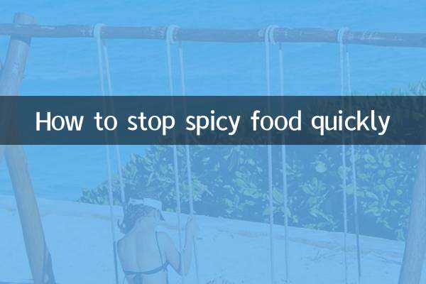 Como parar de comer comida picante rapidamente