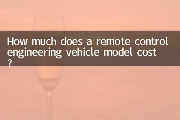 ¿Cuánto cuesta un modelo de vehículo de ingeniería con control remoto?