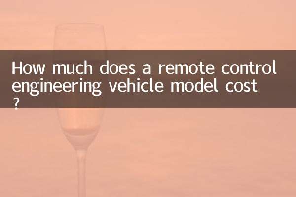 ¿Cuánto cuesta un modelo de vehículo de ingeniería con control remoto?