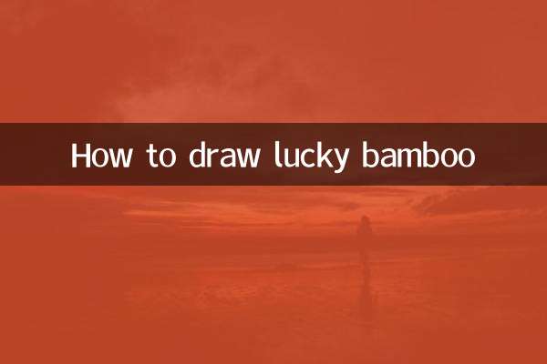 Wie zeichnet man Glücksbambus?