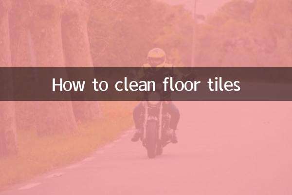 So reinigen Sie Bodenfliesen
