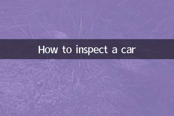 자동차 검사 방법