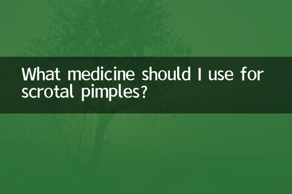 ¿Qué medicamento debo usar para las espinillas escrotales?