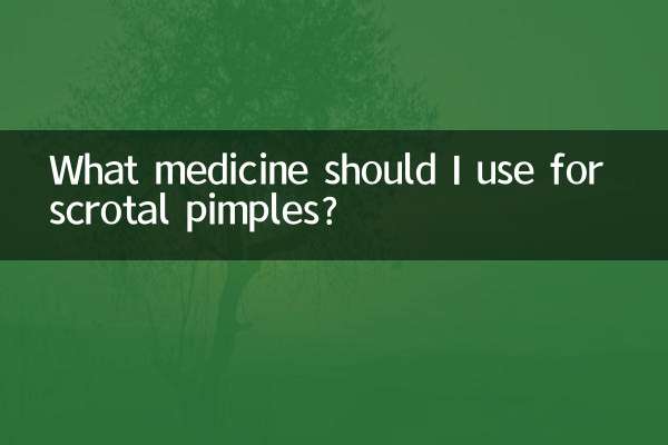Quel médicament dois-je utiliser pour les boutons scrotaux ?