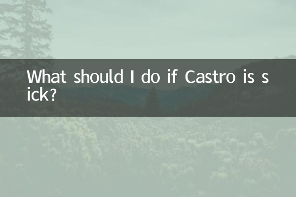 यदि कास्त्रो बीमार हैं तो मुझे क्या करना चाहिए?