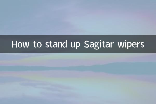 How to stand up Sagitar wipers