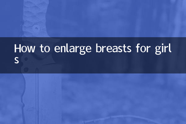 女の子の胸を大きくする方法