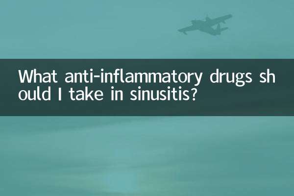 Quais medicamentos anti-inflamatórios devo tomar na sinusite?