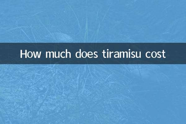 Quanto costa tiramisu