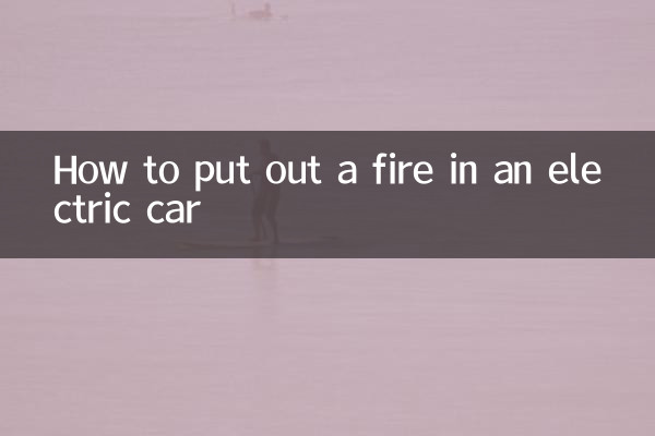 Como apagar um incêndio em um carro elétrico