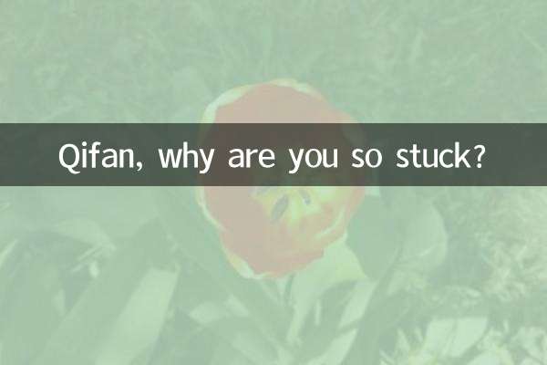 Qifan, why are you so stuck?
