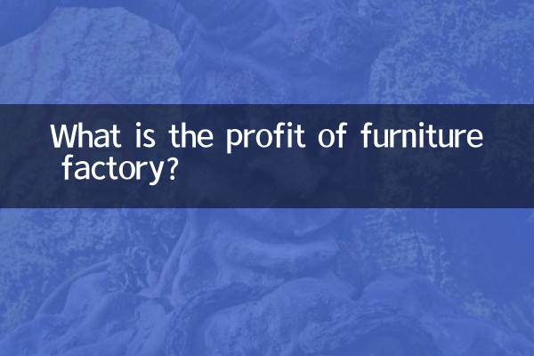 What is the profit of furniture factory?
